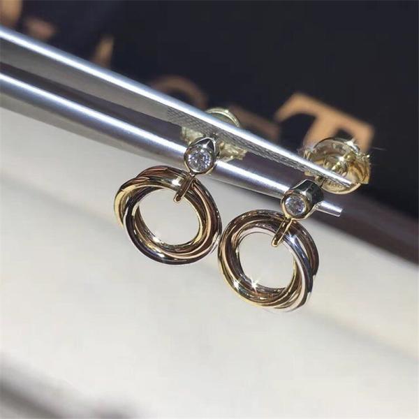 C love series diamond earring 18k gold  white gold yellow gold rose gold bracelet  Jewelry factory in Shenzhen, China