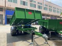 OEM 3-10 tons PTO driven hydraulic agricultural dump trailer, capacity 210*160*30cm, with core tire assembly