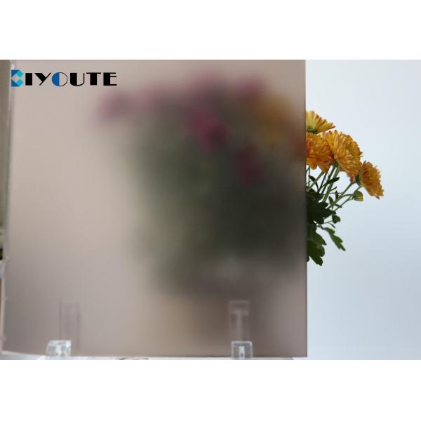 6mm Brown Stained Glass Acid Etched  Low Iron