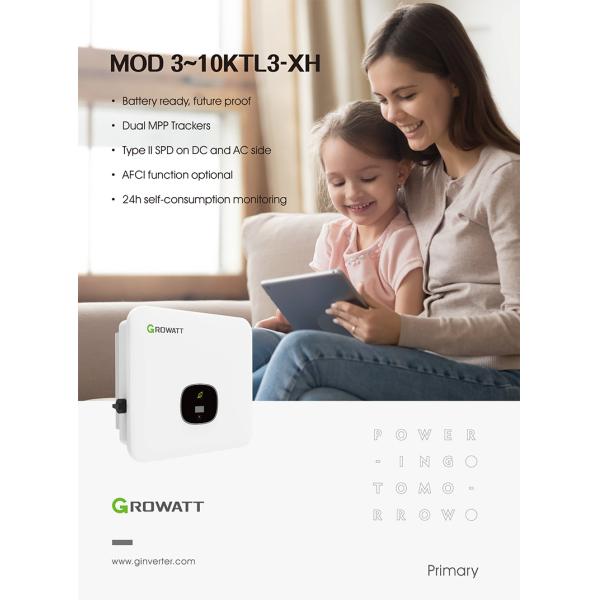 Growatt 6kw Inverter Mod 6000tl3-xh Solar Hybrid Inverter With Mppt Charge Controller And Wifi