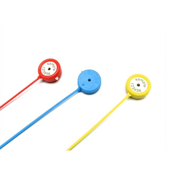 CE RoHs Plastic Security Seals With 69N Tensile Strength And Laser Print