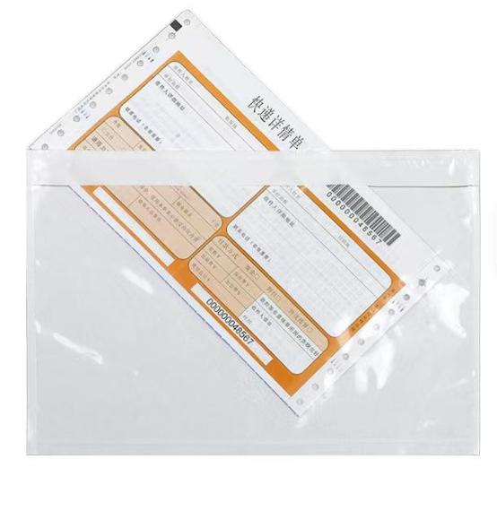 Transparent Packing List Envelope Waterproof Packing List Pouch Dustproof
