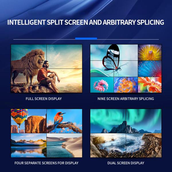 Full HD Wifi Wall Mounted Digital Signage High Brightness Display LCD Video Wall