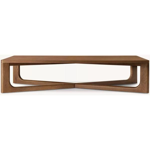 Living Room Modern Solid Wood Coffee Table Customized Lightweight 450mm