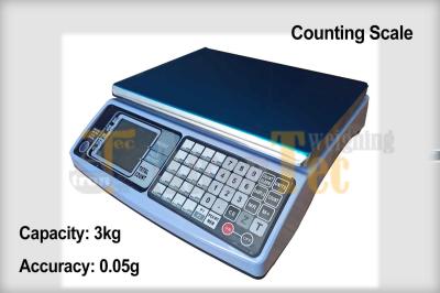 Capacity 3kg Accuracy 0.05g Electronic Counting Scale With LCD Display