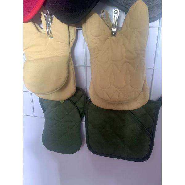 Custom Kitchen Cooking Black Professional Pure Cotton Cooking Funny Oven Mitt