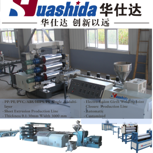 PE/PP/PVC Automatic Plastic Sheet Extruder Making Machine