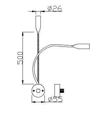 Traditional Style Wall Mounted LED Reading Lights for Study Room and Car 50000 Hours Lifespan