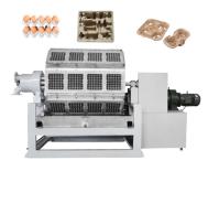 Machine de fabrication de plateaux de pâte à papier à faible puissance avec support technique en ligne