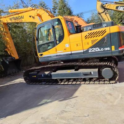 220LC-9S Excavadora Hyundai Usada 0,92m3 Capacidade de Balde Para Projetos de Construção