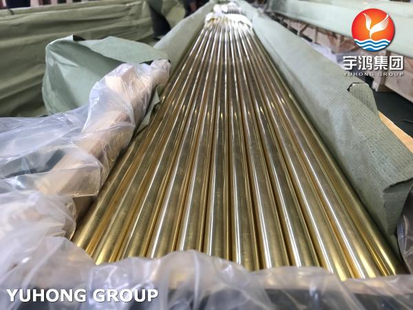 Seamless Admiralty Brass Tube ASTM B111 C44300 Used In Condenser And Heat Exchanger