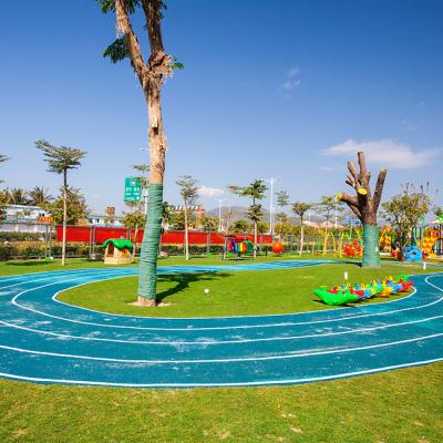 Shockproof Two Layer EPDM Jogging Track Material Red High Elasticity