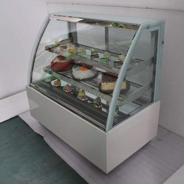 Open the door cake cabinet, air cooled refrigerator, table, room temperature west pastry
