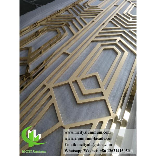 Écran CNC à découpe métallique