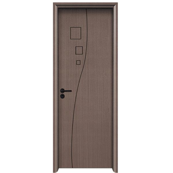 Carved Design Wood Plastic Composite Hollow Door For Surface Design