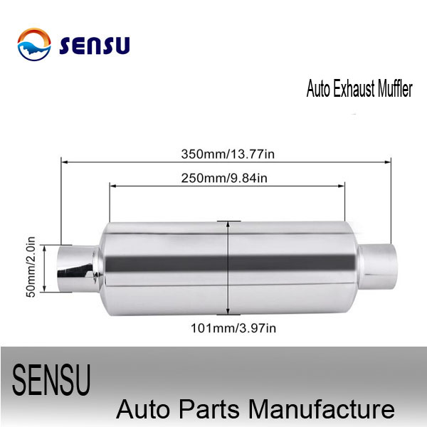 Silver SS201 Stainless Steel Exhaust Mufflers For Toyota Samples Avaliable
