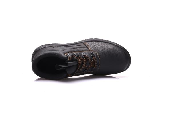 Anti Puncture Industrial Safety Shoes Double Density Genuine Leather Material