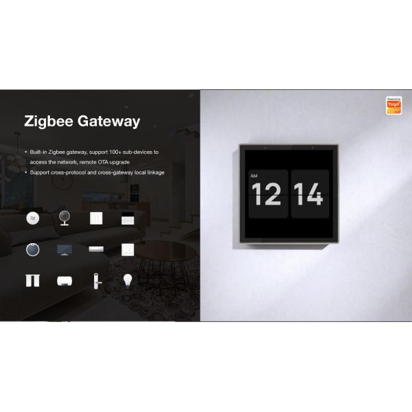 Smart Panel 4″: Built‑in Alexa & Zigbee Gateway, Tuya OS, 410K+ Devices