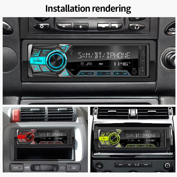 GRANDnavi Single Din Multifunction MP3 Car Player AUX Автомобильное радио USB Автомобильное стерео IR дистанционное управление