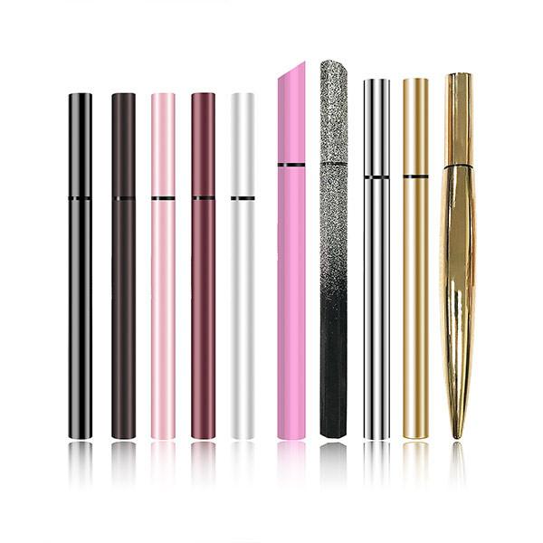 Custom logo no glue no magnetic eyelashes with eyeliner waterproof adhesive eyeliner