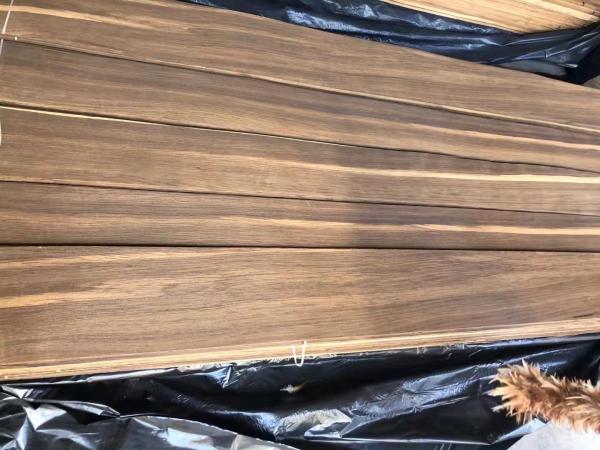 Dark Color Smoked White Oak Veneer Sheets For Hotel Decoration