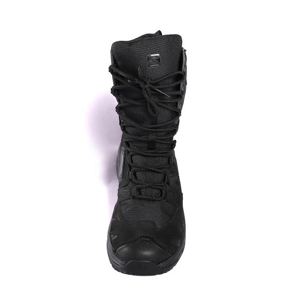Shengjie Brand Name OEM Breathable Black Hiking Walk Boots with Metal Eyelets High Standard Outdoor Shoes