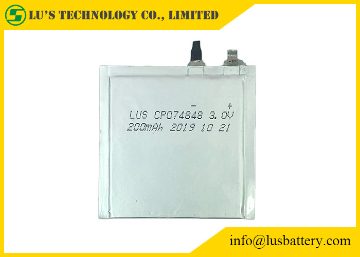 CP074848 3.0V Lithium Limno2 Batteries 200mah LiMnO2 For ID Card