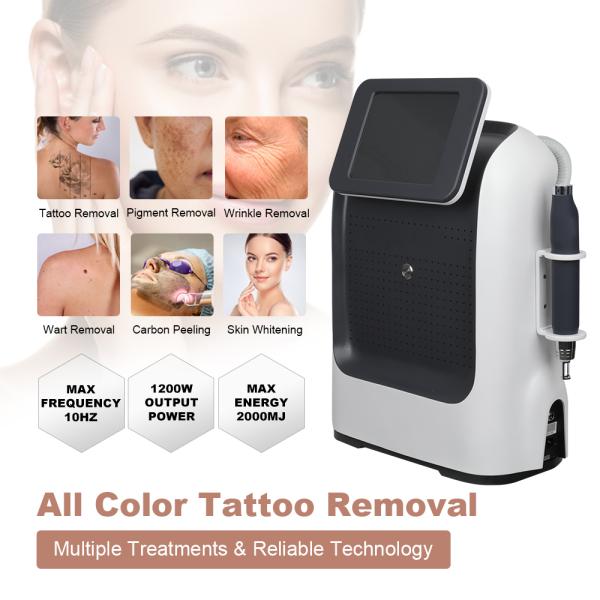 AS61 Portable Pico Laser Painless Nd Yag Tattoo Removal Machine Non-Bleach Non-Invasive Pigment Removal Laser