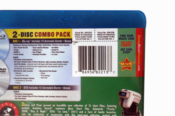 Free DHL Shipping@New Release Blu Ray Cartoon Movies Pixar Short Films Collection Volume 2