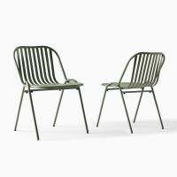 Modern Outdoor Furniture - Vintage Style, Aluminum/Glass/Wood, 3 Sizes