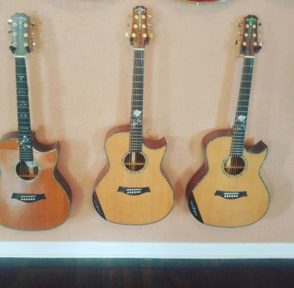 AAAAA all solid wood guitar customize right the best D shape right left handed acoustic electric guitar
