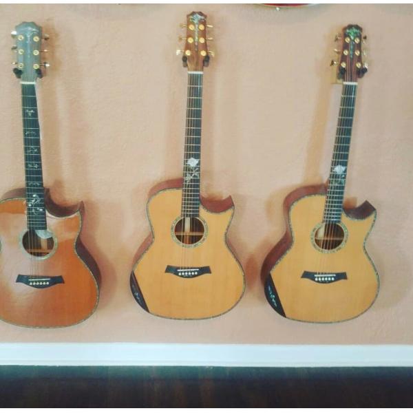 AAAAA all solid wood guitar customize right the best D shape right left handed acoustic electric guitar
