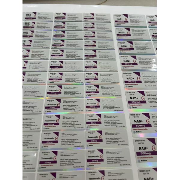 Glow 70  Hologram Shinny Effect Labels Stickers For 3ml Peptide Vials