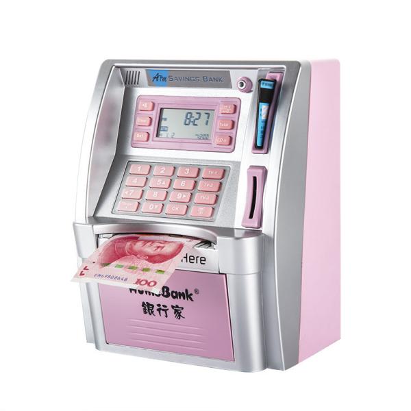 VENDA QUENTE BONITA DAS CRIANÇAS NA COR COR-DE-ROSA OU DE PRATA DIGITAL DO ABS DO MEALHEIRO DA SENHA DAS AMAZONAS QUE CONTA COFRES FORTES DO BANCO DO DINHEIRO