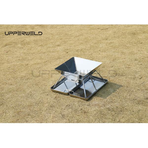 Pequeño patio del patio trasero Fuego Pozo plegable estufa de barbacoa no oxidante 2KG Camping chimenea de carbono