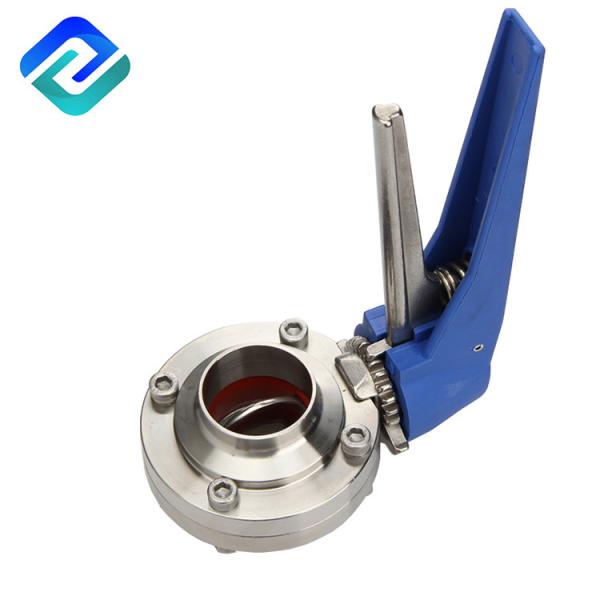 3 Inch Ss 304 Butterfly Valve Low Pressure Din40 Food Grade Dn10 Rjt