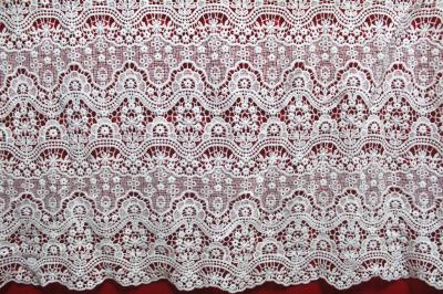 100% Polyester Chemical embroidery lace fabric for lady's dresses and Garment