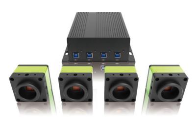 apoio USB2.0 dos canais dos acessórios 4 do microscópio da câmara digital 1080P