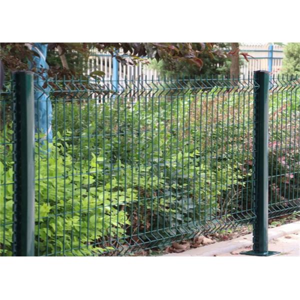 Steel 2.0 M High V Mesh Security Fencing Panels 3D Curved Powder Coating