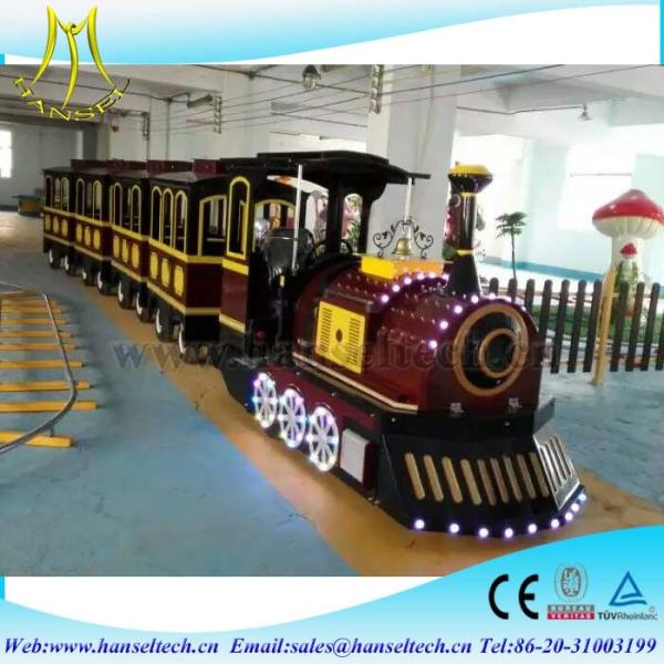 Hansel cheap amusement park rides trackless train,mini electric tourist train rides for sale