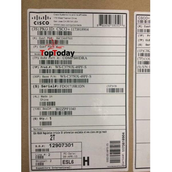 ws-c3750x-48pf-s catalyst 3750x 48port full poe ip base network switch
