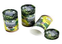 Emballage de tube de papier de conseil en ivoire pour le cadeau/emballage alimentaire, tubes de carton de papier