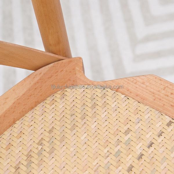 Silla de comedor de rattan profesional para eventos de bodas en colores personalizados