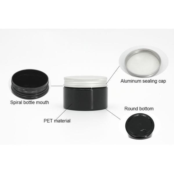 Aluminum Cap Empty 3.38oz 100ml Plastic Cosmetic Jars