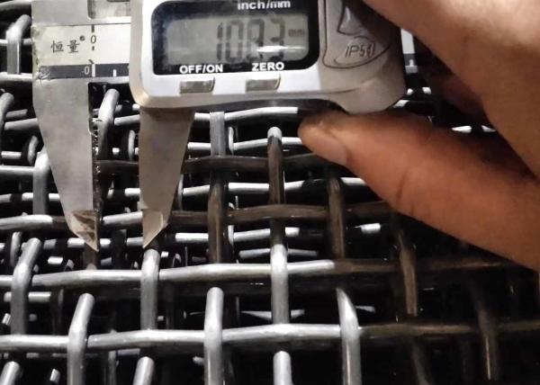 écran de fil 65mn serti par replis en acier à haut carbone pour la maille de extraction d'écran de vibration