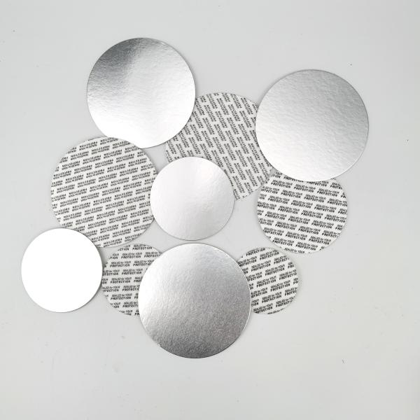 SGS Round Easy Peel Off Lid Foil Liner Seal For Jars Induction Heating