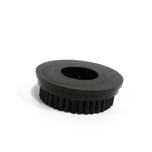 OD 46MM Nylon Pressure Foot Brush , Nylon Industrial Brush Hard Black Color