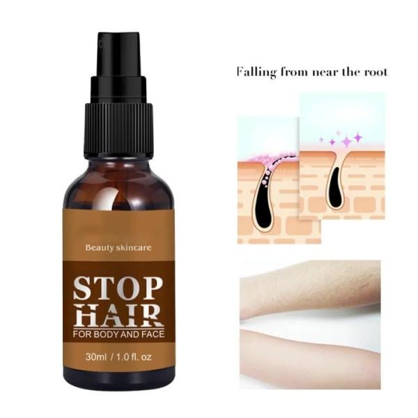 30ML OEM/ODM Painless Hair Removal Spray For Beard Bikini Legs Armpit