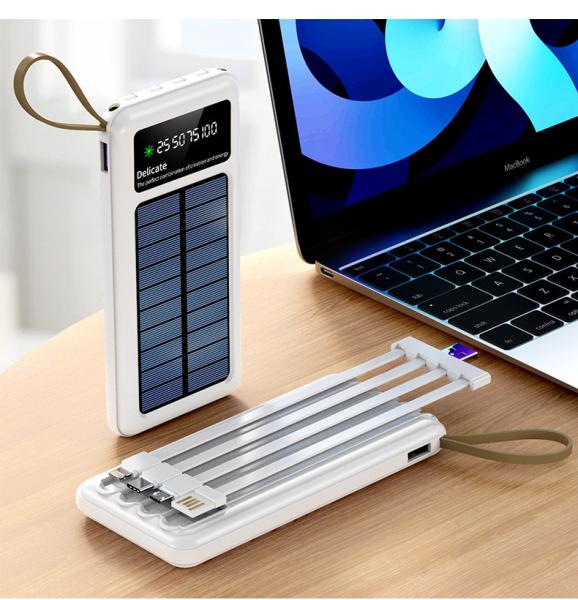 Universal Lithium Ion Solar Power Bank 20000mAh Power Bank With 3A Output Voltage 5V