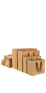 Retail Bag with Rope Handle, Metallizing, Business Bags, Craft Bags, Party Bags, Recyclable Bags